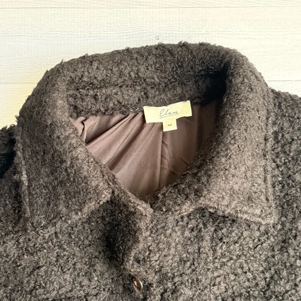 NWOT Elan Black Sherpa Jacket Size M - Image 4
