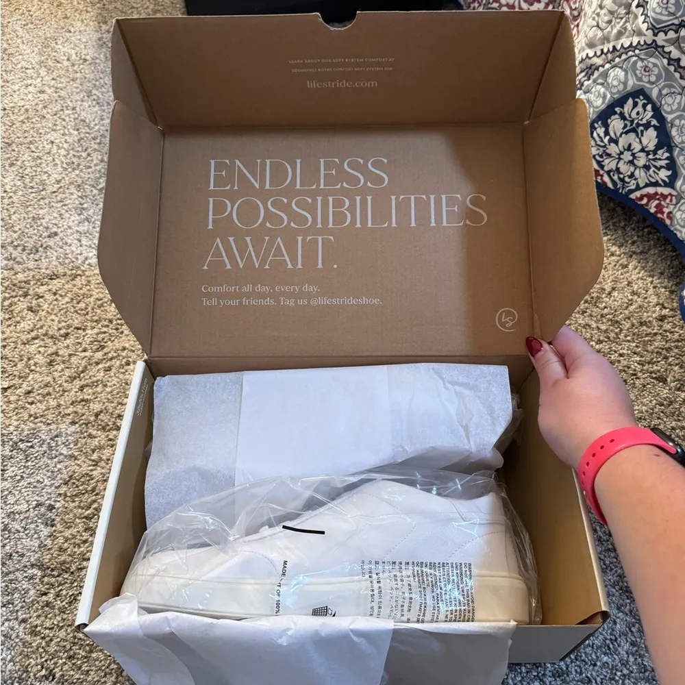 LifeStride white comfort sneakers - Image 3