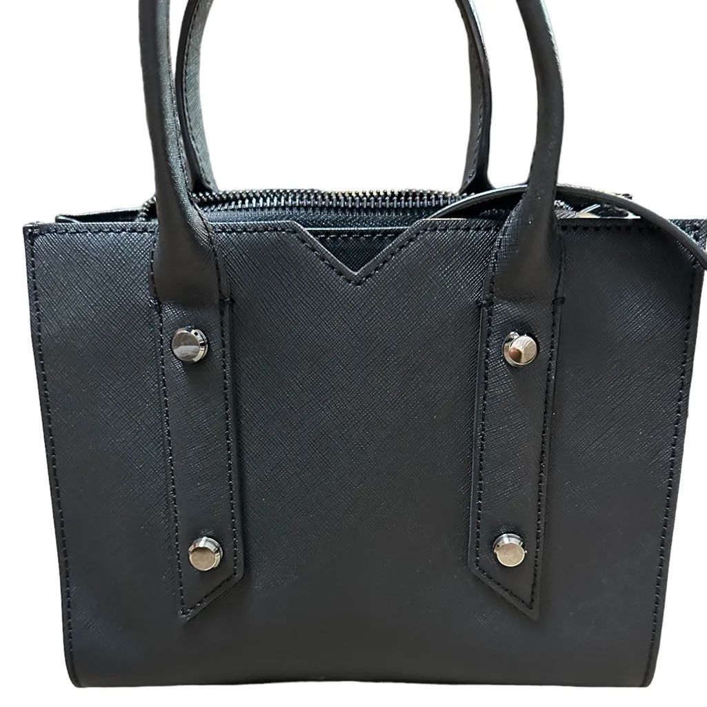 Botkier Leather Bag Top Handle Crossbody Black - Image 9