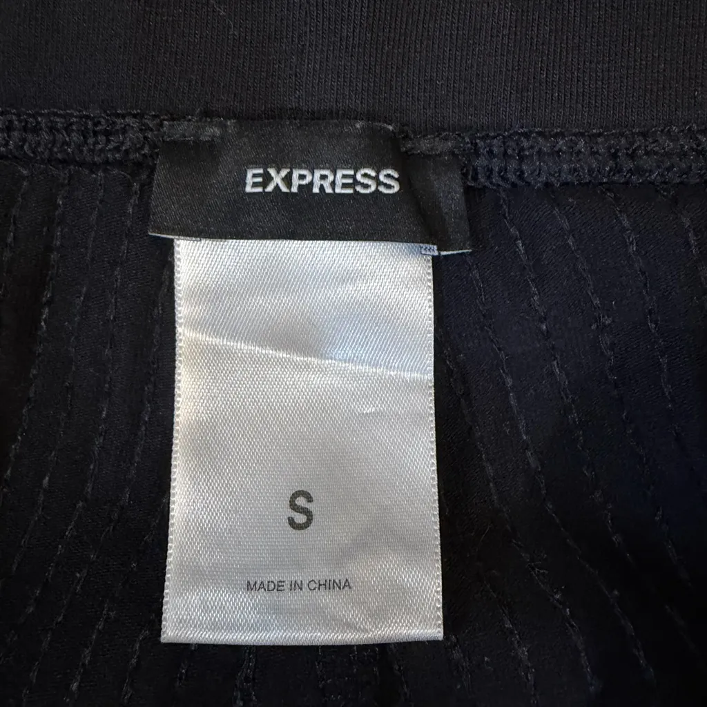 Express Black Sequin Leggings - Image 3