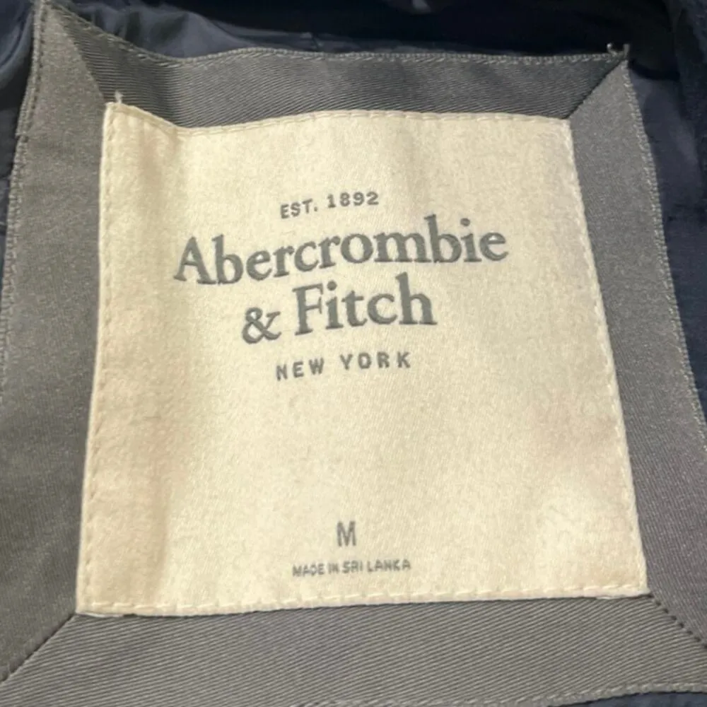 Abercrombie & Fitch Women's Blue Wool Notch Collar Button Blazer Coat Jacket M - Image 3