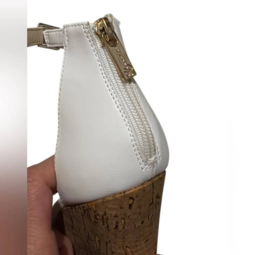 Jessica Simpson  White Floral Wedge
Sandals - Image 9