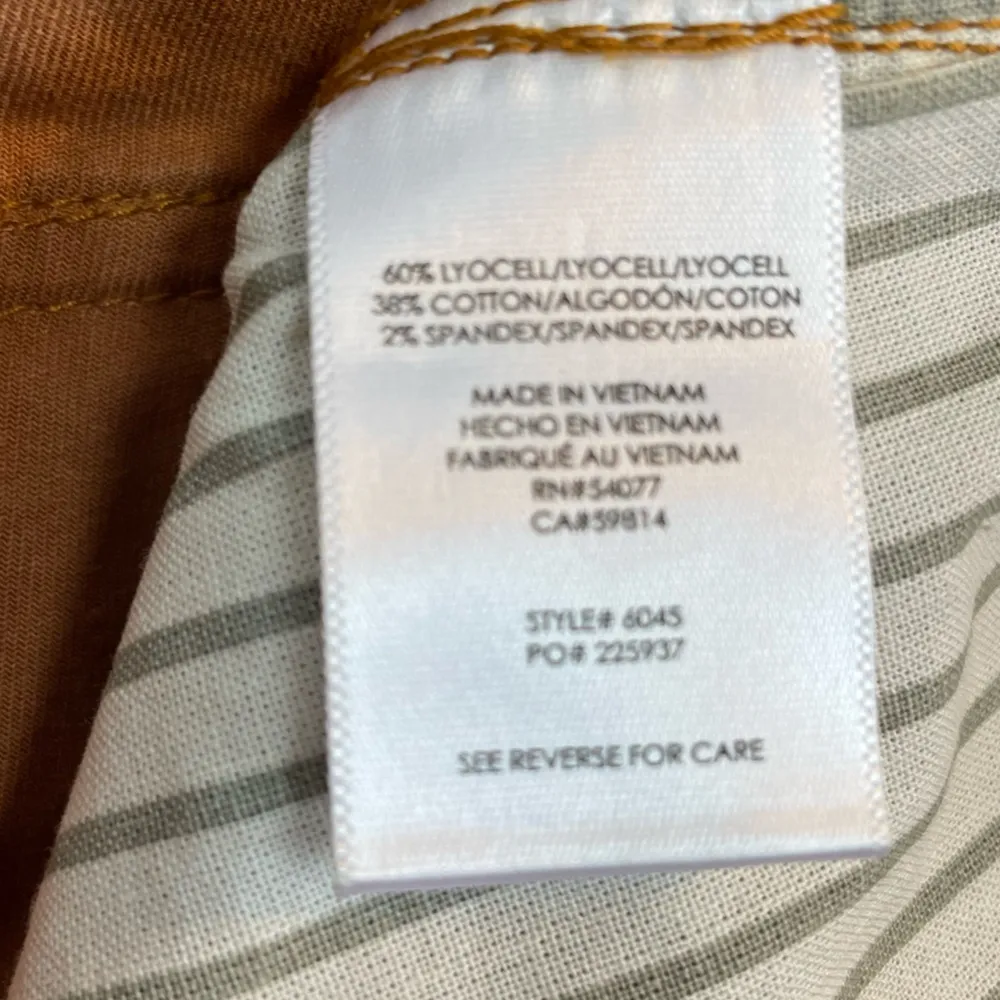 CAbi Paper Bag Waist High Rise Self-Belt Cargo Pants in Cashew Size 8 NWOT #6045 - Image 15