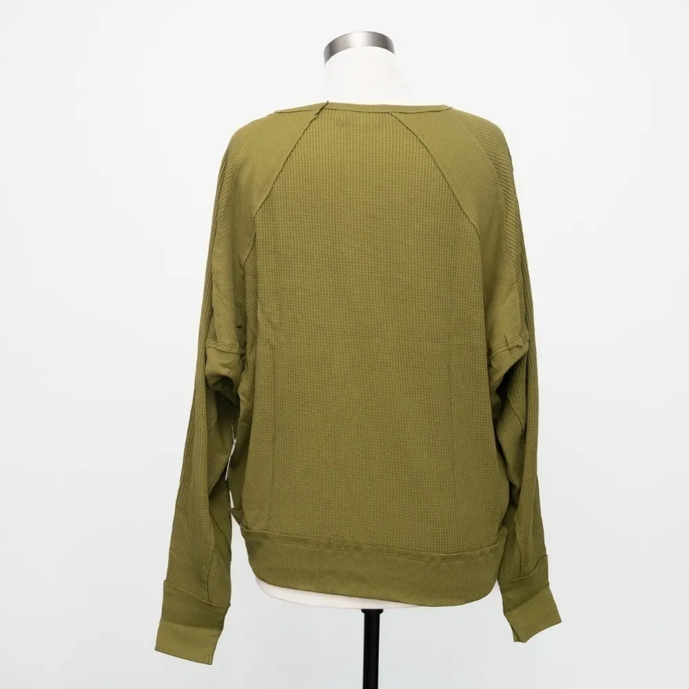 Free People Santa Clara Thermal in Ferngully - Size Small, New with Tags - Image 4