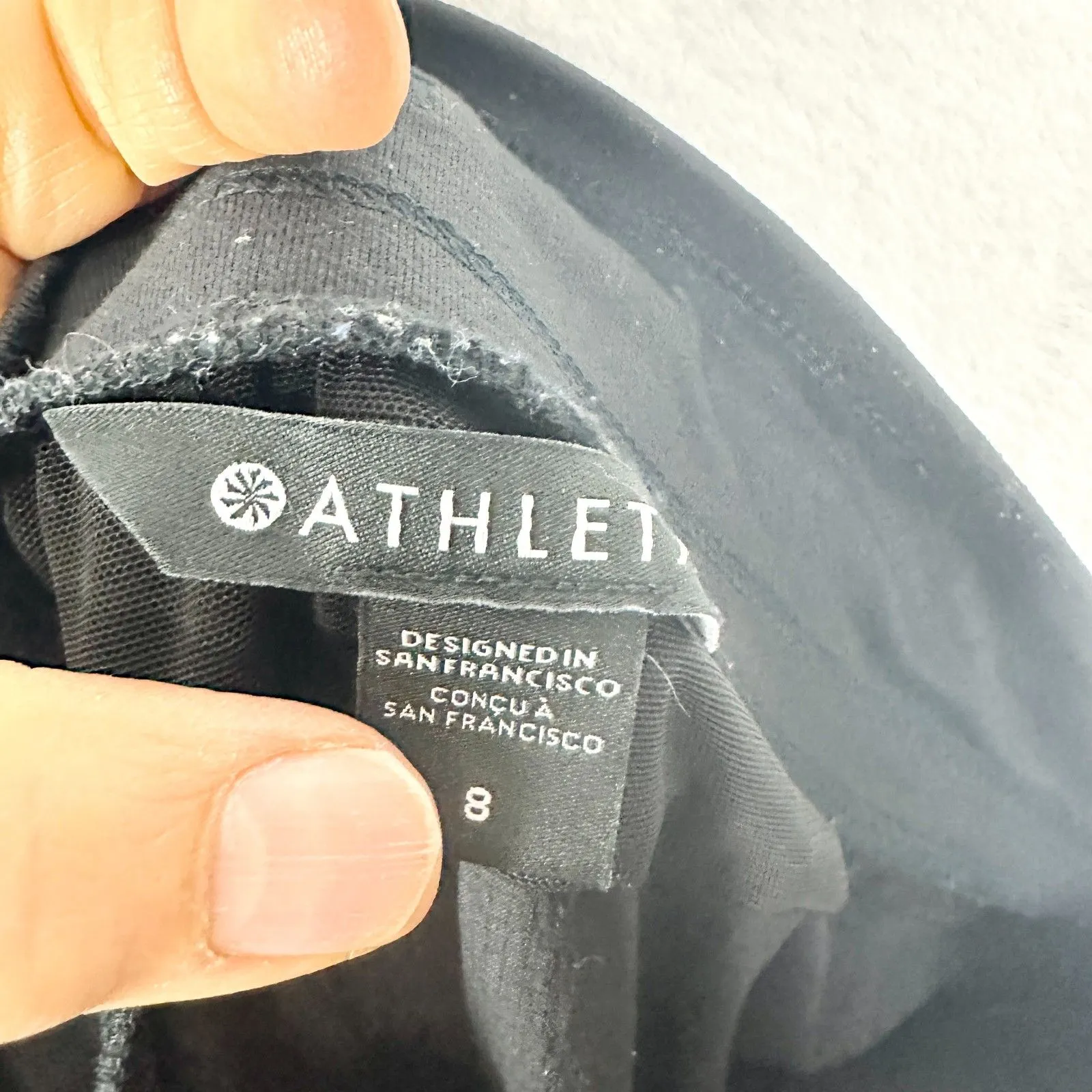 Athleta Trekkie North Jogger Size 8 Black Hiking Climing Outdoor Trail Ripstop - Image 5