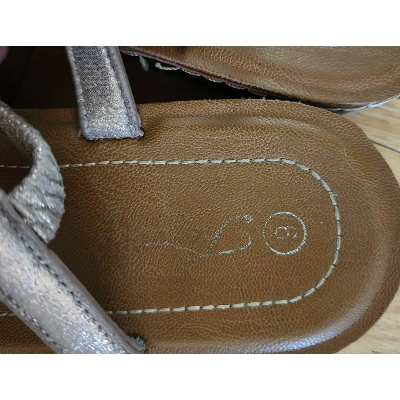 Sandals Womens‎ Size 6 Copper Flat Embellished Straps Boho Chic Summer - Image 3