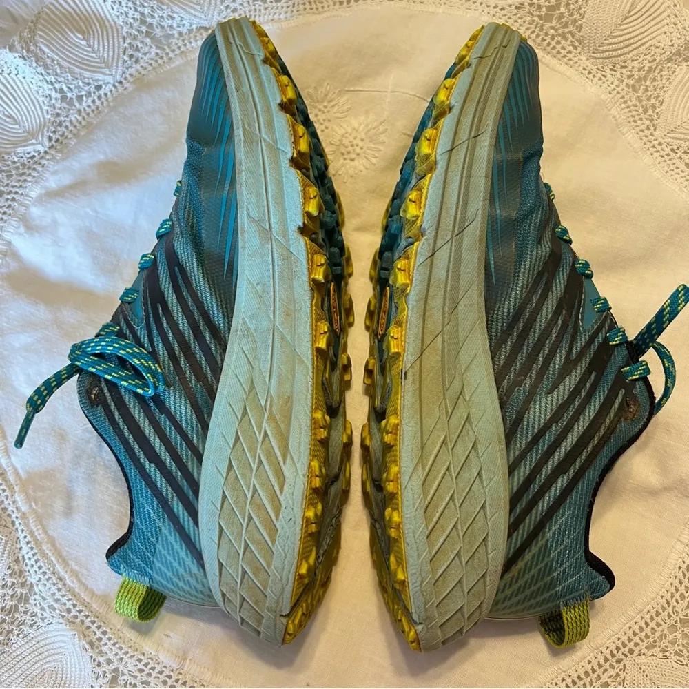 Hoka One One Speedgoat 4 Running Sneakers Women’s Size 8 Turquoise Vibram Soles - Image 8