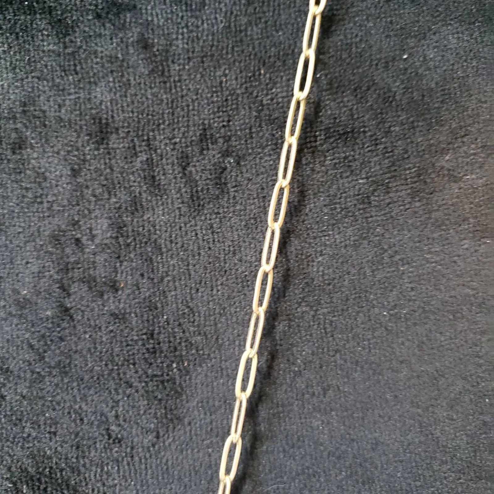 Womens Fashion Gold Tone Double Circle Long Pendant Paper Clip Chain Necklace - Image 4