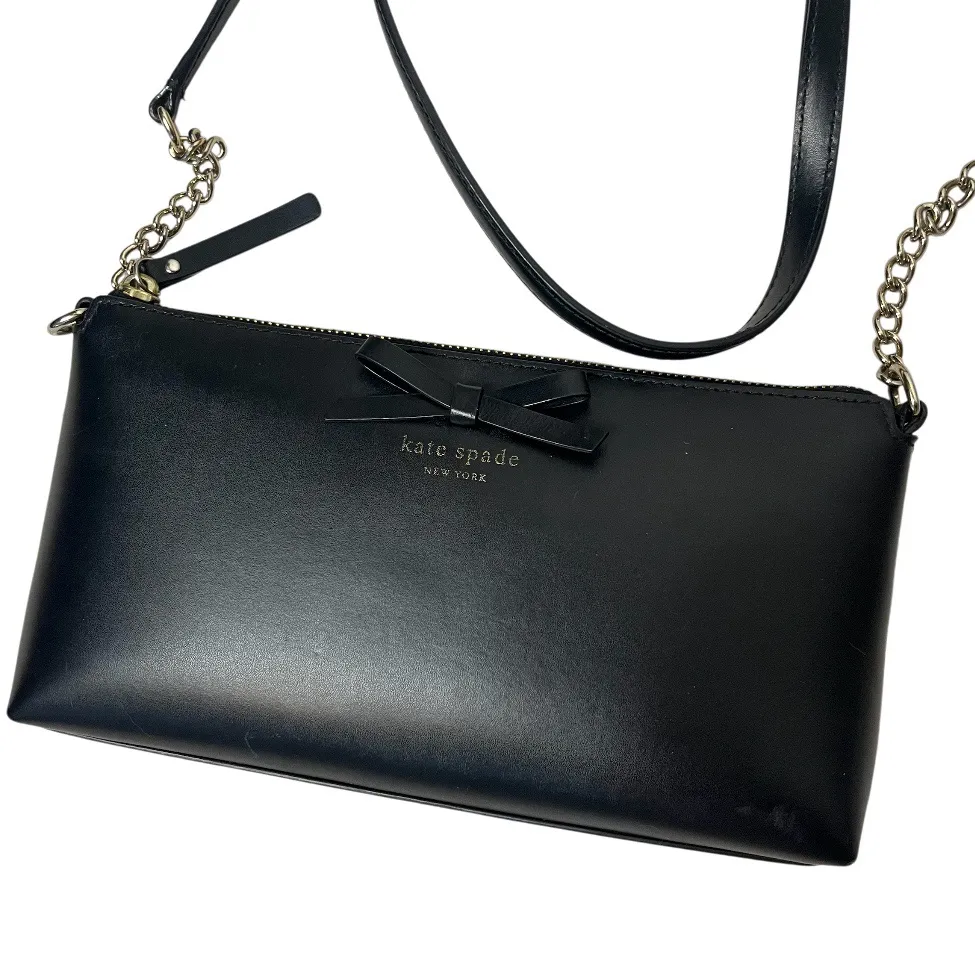 KATE SPADE New York Declan Bow Sawyer Street Crossbody Bag Black Leather - Image 6