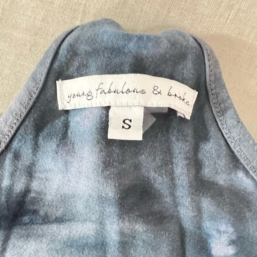 YFB Navy Tie Dye Casual Slim Fit Jumpsuit With Pockets size small - Image 10