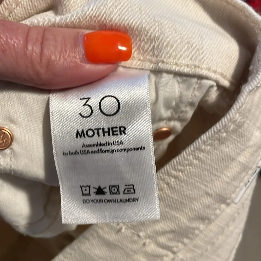 Women's Mother Cream Jeans Size 30 - Image 4