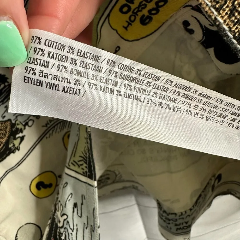 Disney Parks Vintage Mickey Comic Adult size XL Oversized Denim Jean Jacket NEW - Image 13