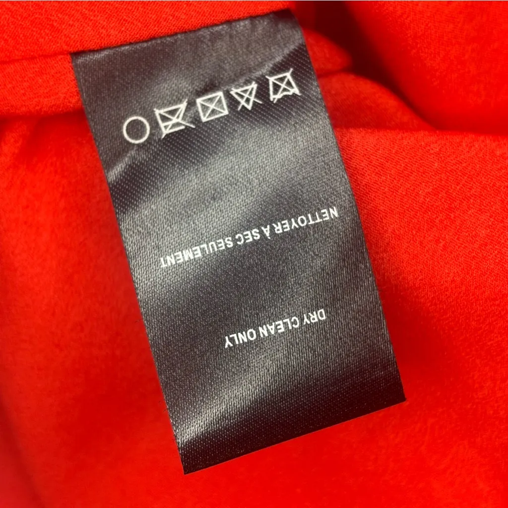 NWT ANTHROPOLOGIE ADELYN RAE Bright Red Peplum Corseted Strapless Top Sz Medium - Image 9