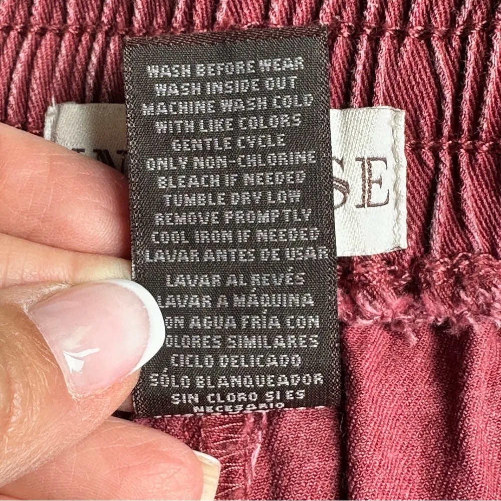 Knox Rose Burgundy High Waist Paperbag Shorts L - Image 5