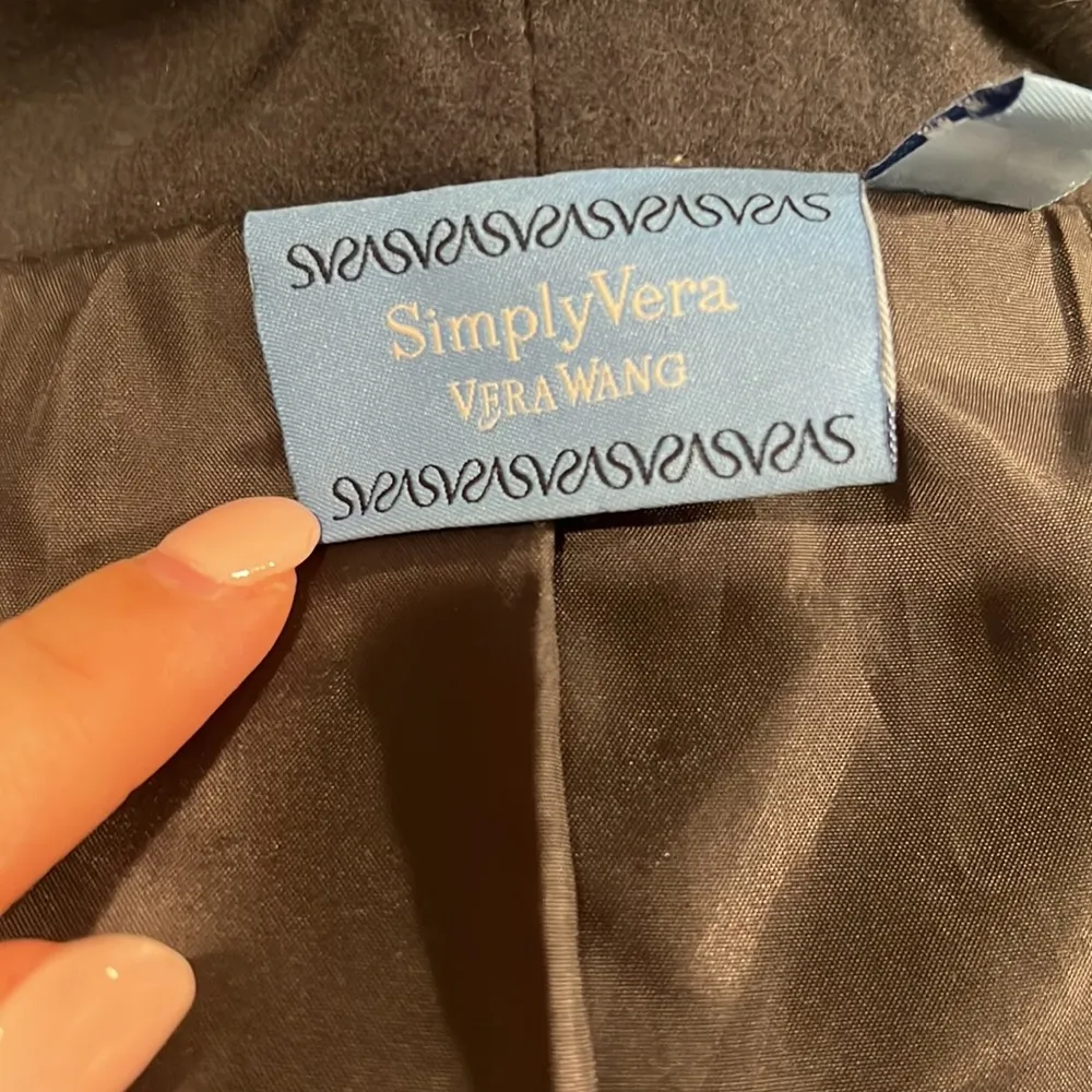 SimplyVera Vera Wang asymmetrical coat . Size‎ L - Image 5