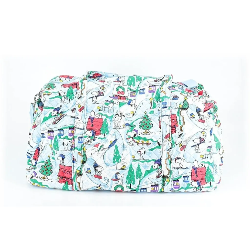 NWT Vera Bradley x Peanuts Large Travel Duffel in Ski Slope Snoopy Duffle - Image 2