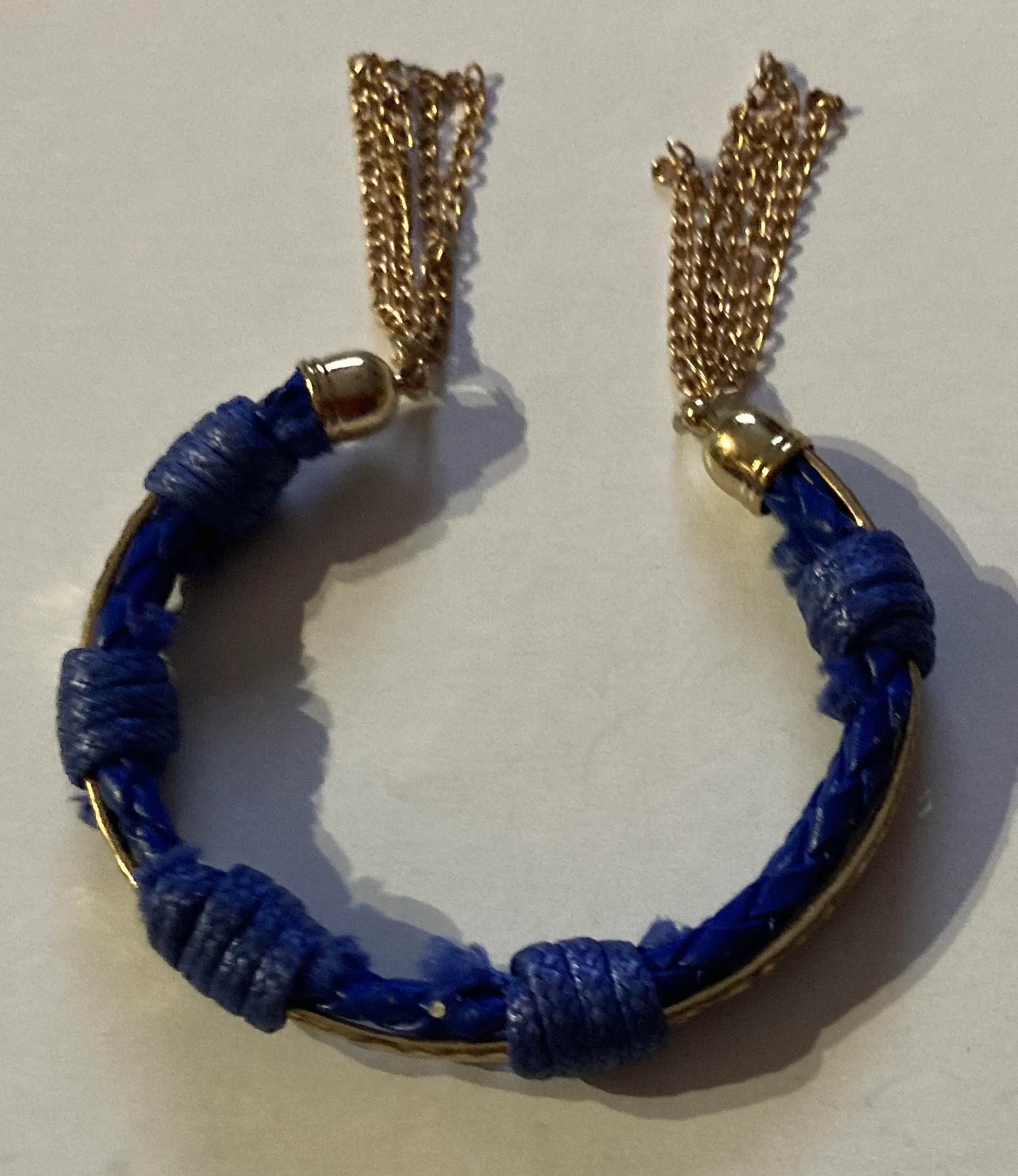 Beautiful Stylish Multithreaded Party Wear Wrist Bracelet For Women Blue - Image 3