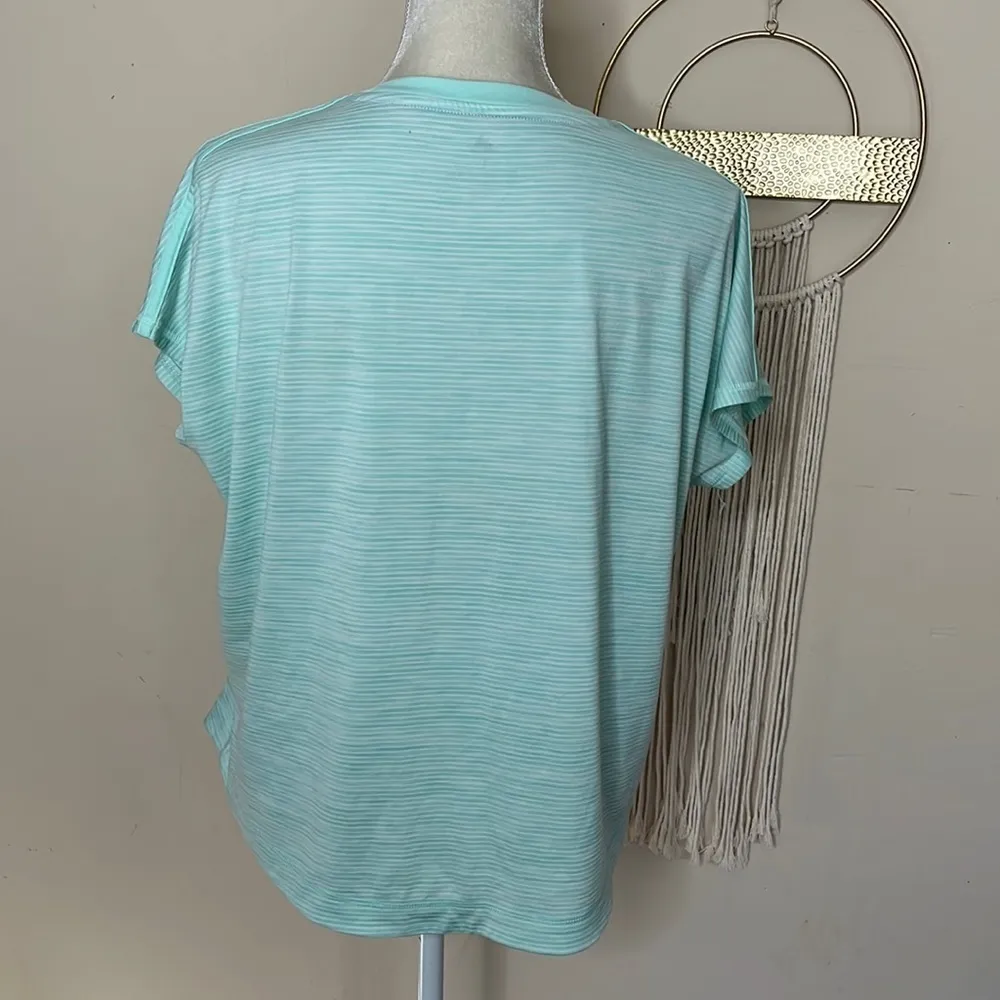 adidas • essentials climalite 3 stripe activewear tee - Image 2