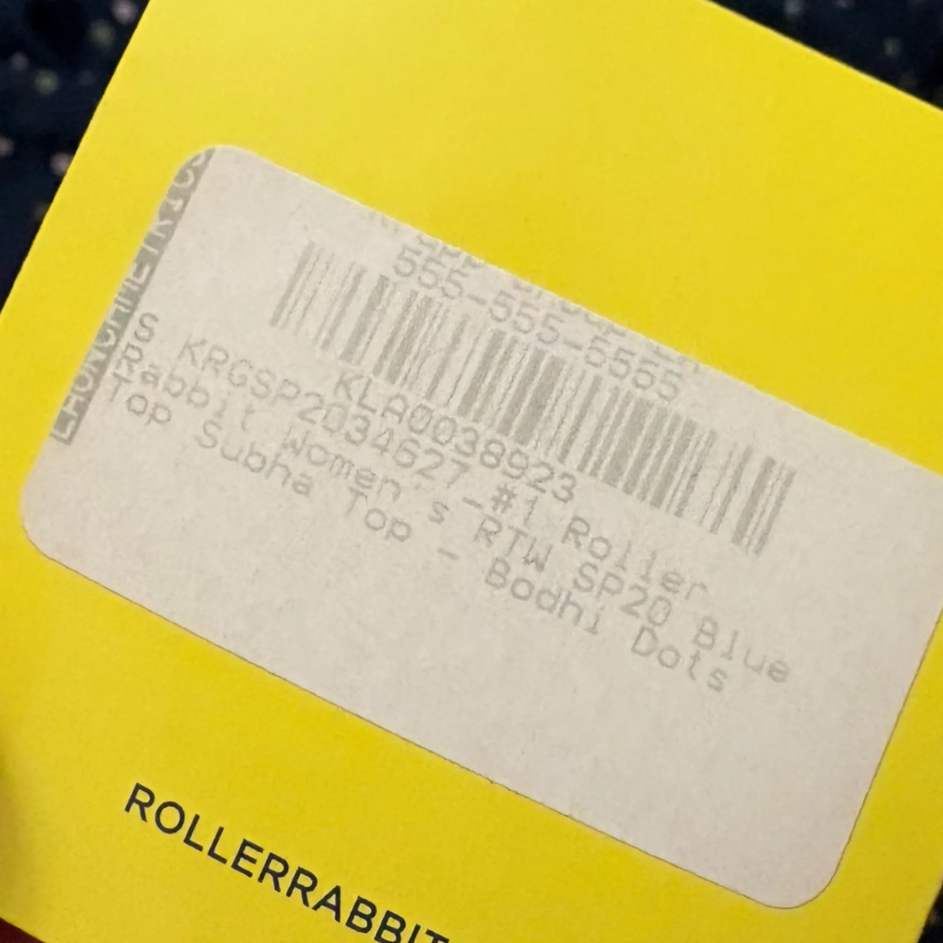 ROLLER RABBIT‎ Subha Top In Blue Bodhi Dots Size Small NWT - Image 9