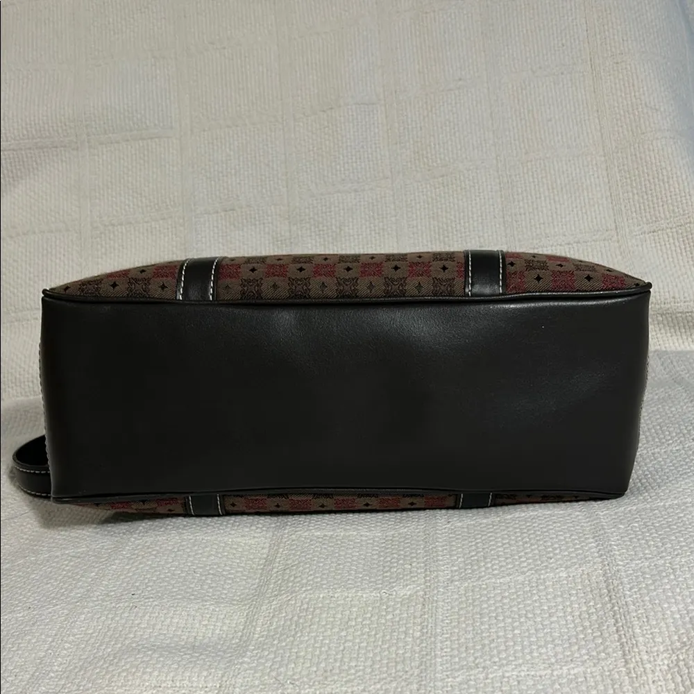 Villager/A Liz Claiborne Company Patterned Brown and Black Tote Bag - Image 5