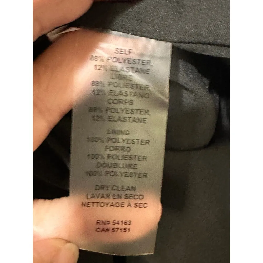 Vince Camuto Ruffle Detail One-Shoulder High-Low Gown Black Size 12 NWT Elegant - Image 14