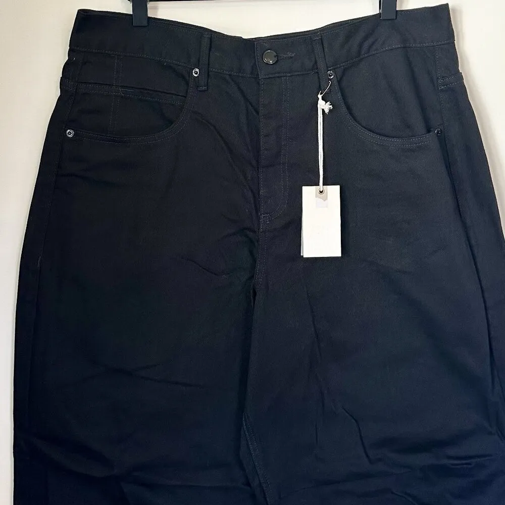 NWT Good American Cotton Uniform Relaxed Drawstring High Rise Denim 8/29 - Image 4