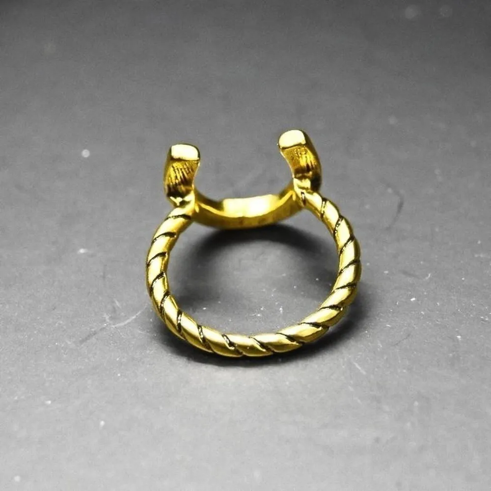 Gold Horseshoe Ring - Image 6