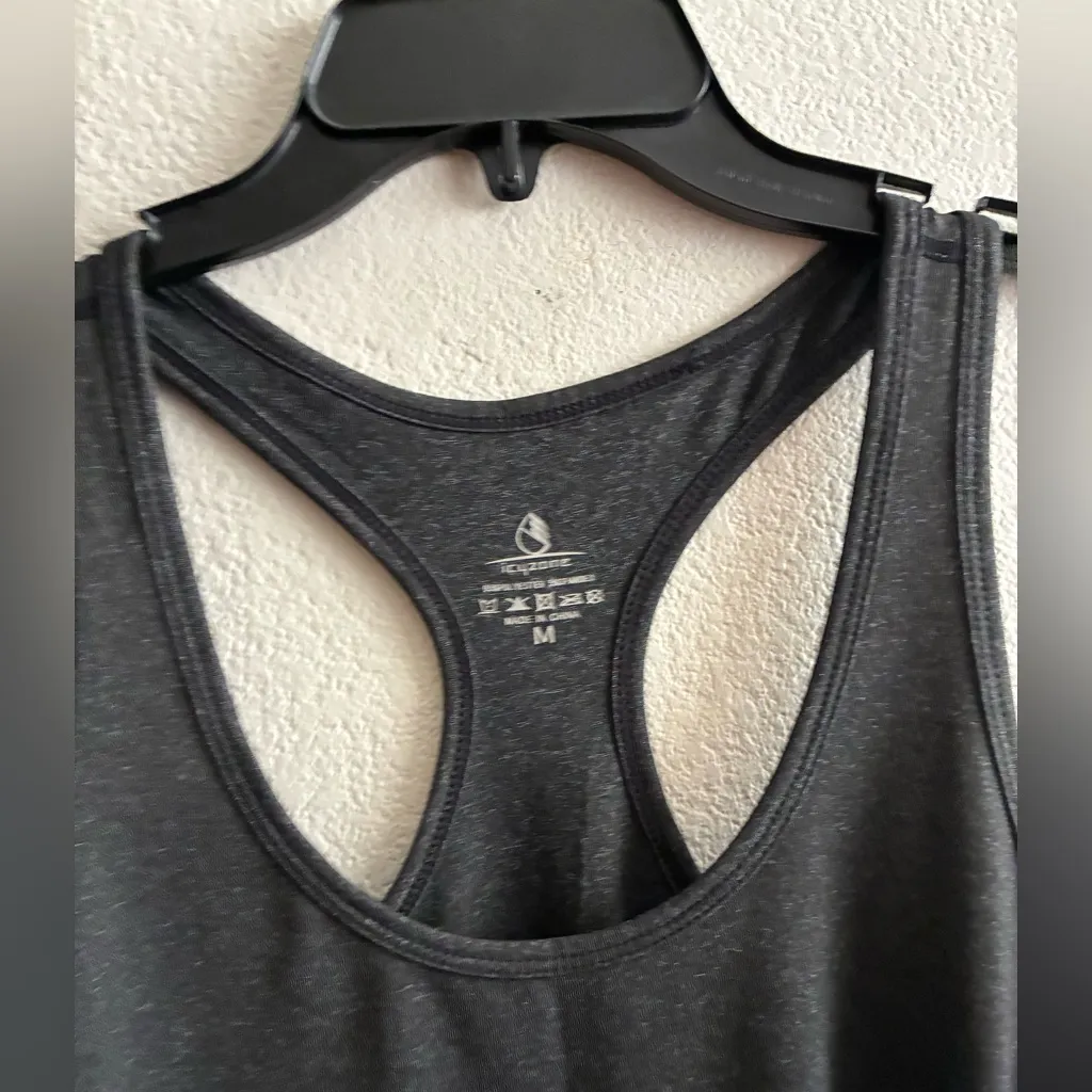 Icyzone Women's Charcoal Tank Top M - Image 5