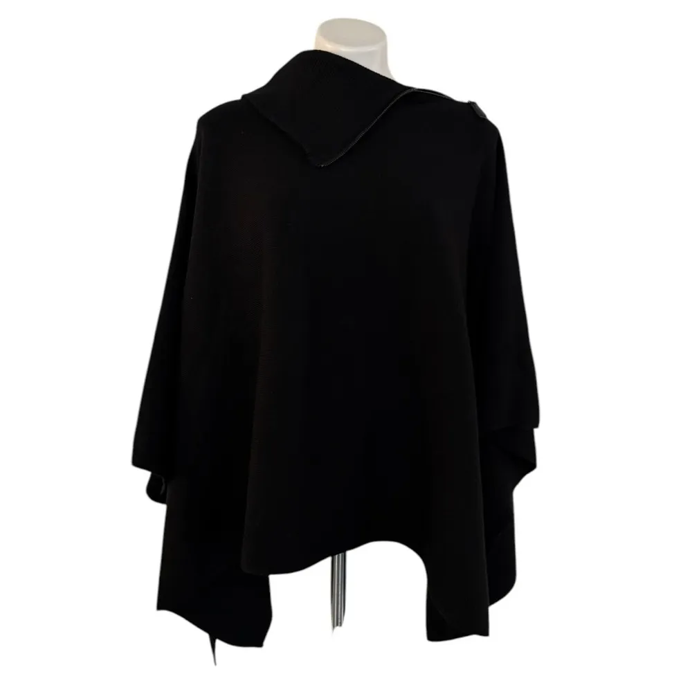 CHICO’S Side Split Cowl Neck Tunic Black L/XL - Image 3