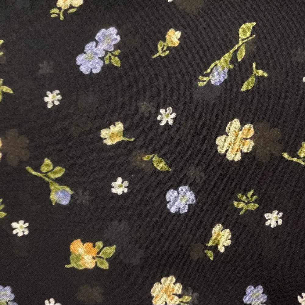 Reformation Floral Button Down Long Sleeve Shirt, M - Image 6