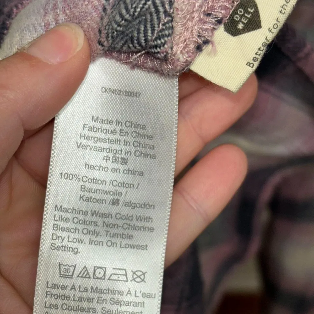 Madewell flannel oversized ex-boyfriend shirt in Lenorw Plaid - Image 4