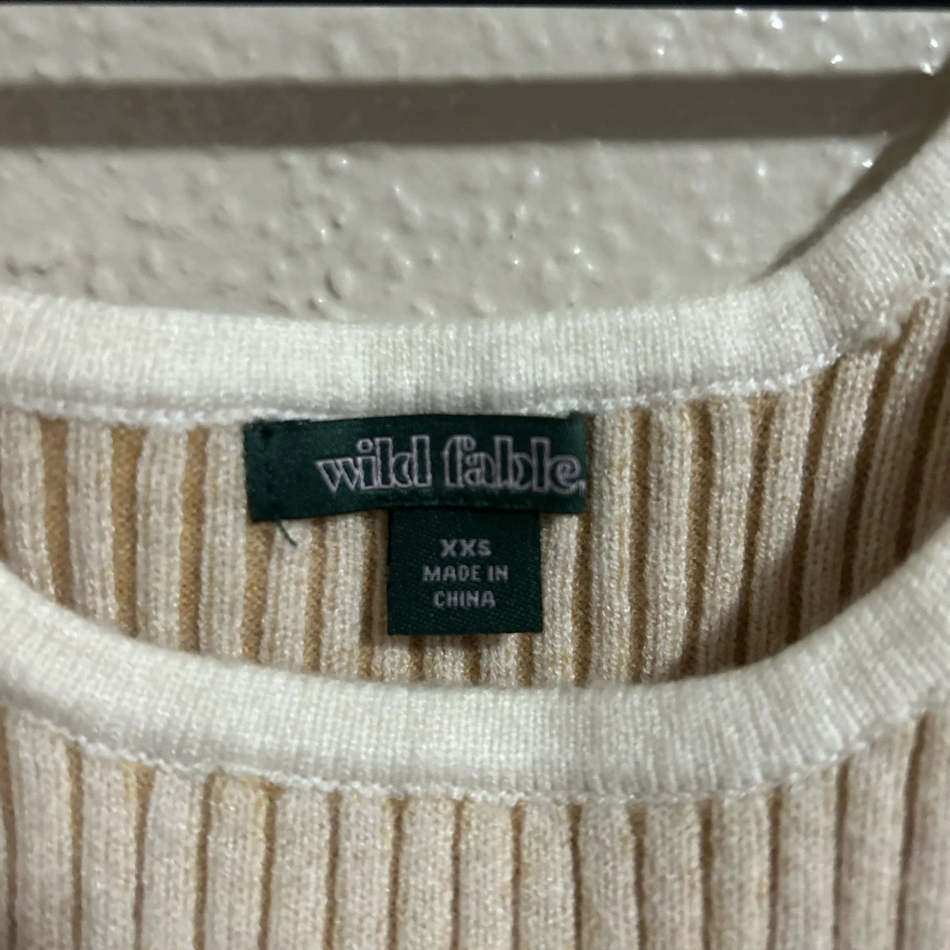 Cream Sweater Tank Top - Image 3