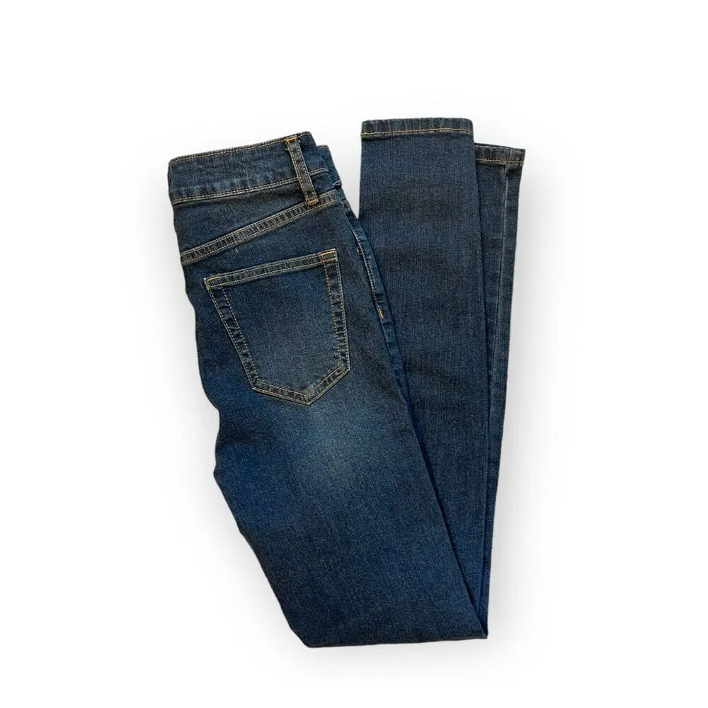 NWT Womens Wild Fable Distressed Dark Rinse High Rise Skinny Jeans - Sz 0 (25”) - Image 3