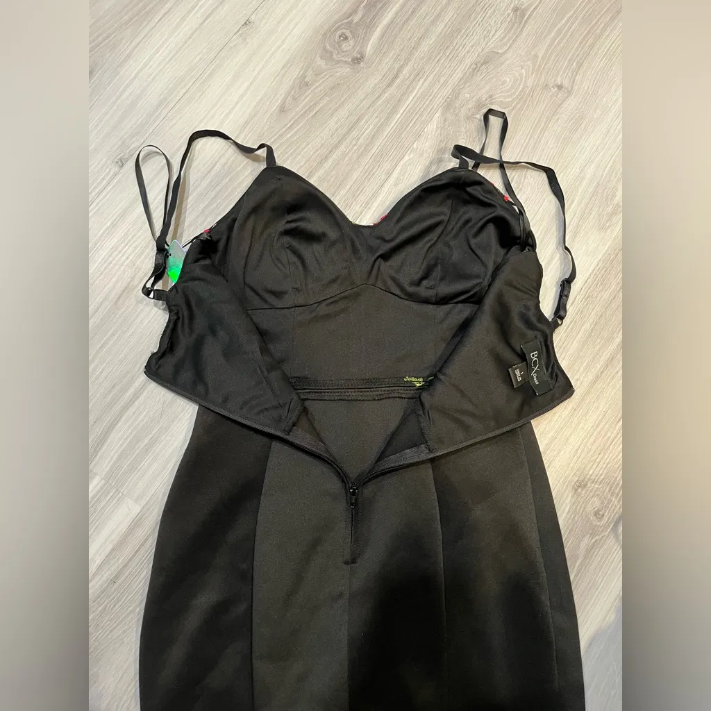 BCX  Black Dress‎ with Embroidery - Image 8