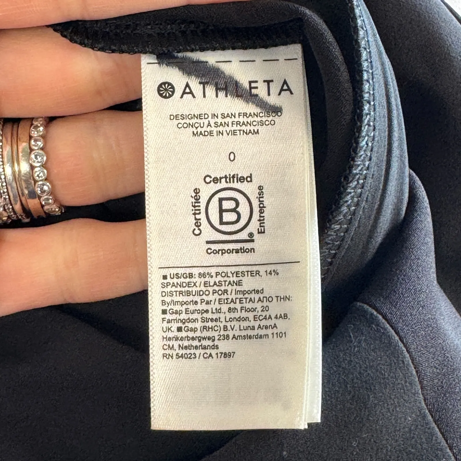 Athleta Brooklyn Ankle Pant Black Pull-On Featherweight Work‎ Travel womens sz 0 - Image 4