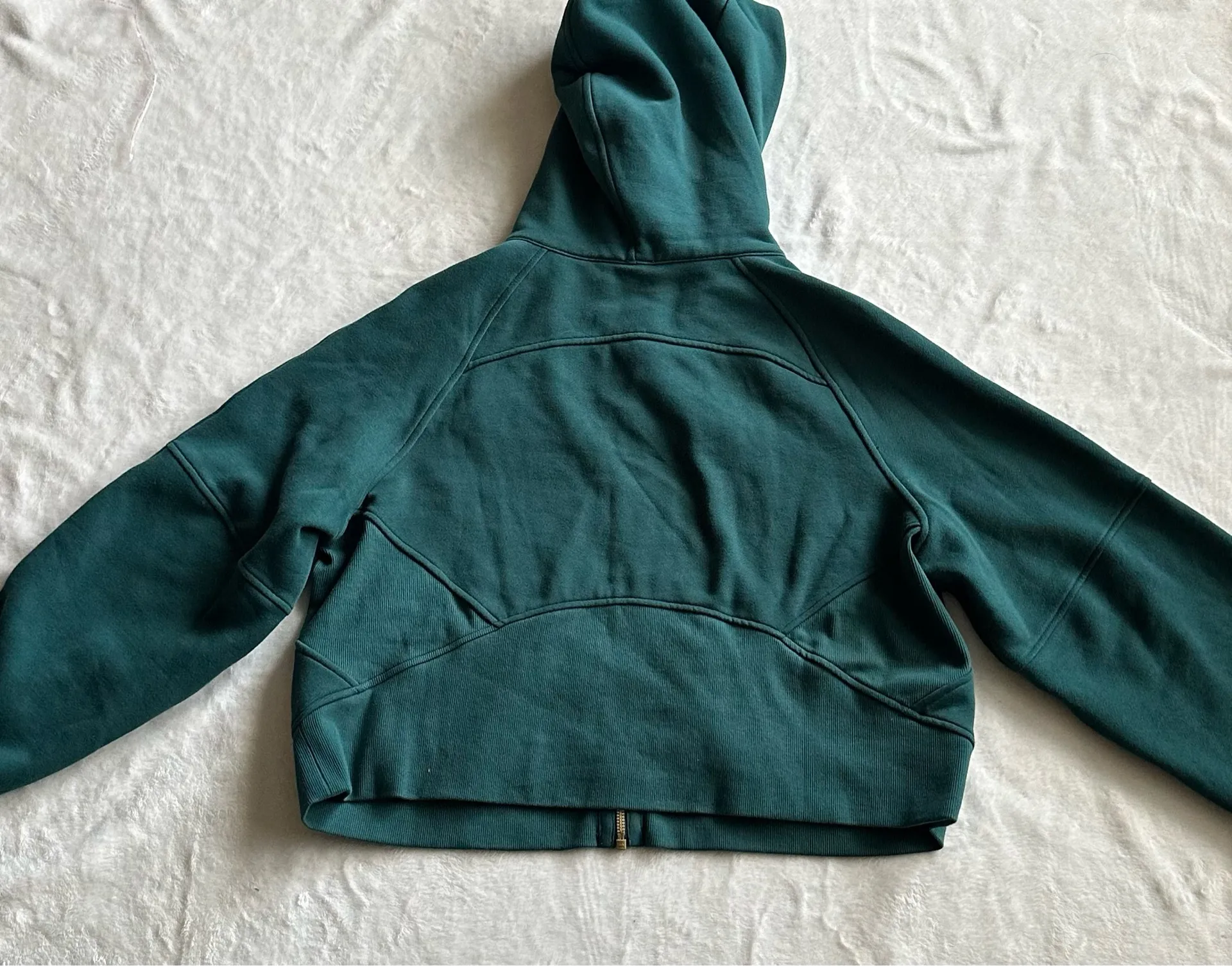 Lululemon Scuba Oversized Full-Zip Hoodie Storm Teal / Gold - Image 10