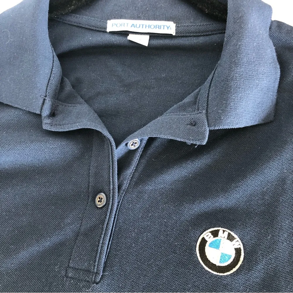 Women’s BMW Navy Blue Golf Polo Shirt Top Small - Image 3