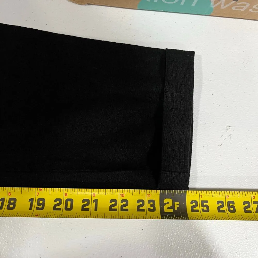 New! Lucky Brand The Linen Jogger Black Lightweight Pants Womens Size XS - Image 8