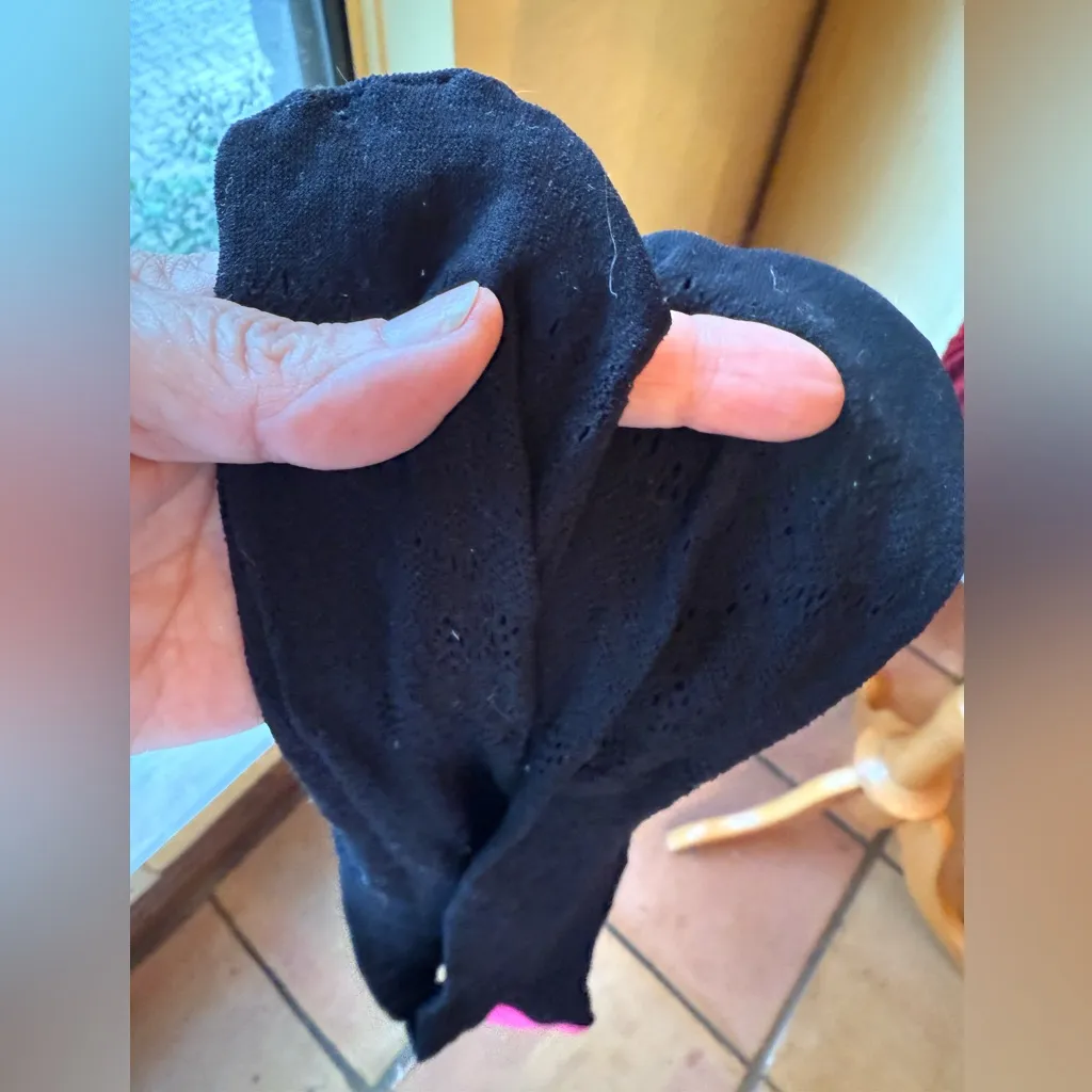 Women’s textured tights Red Size M - Image 5