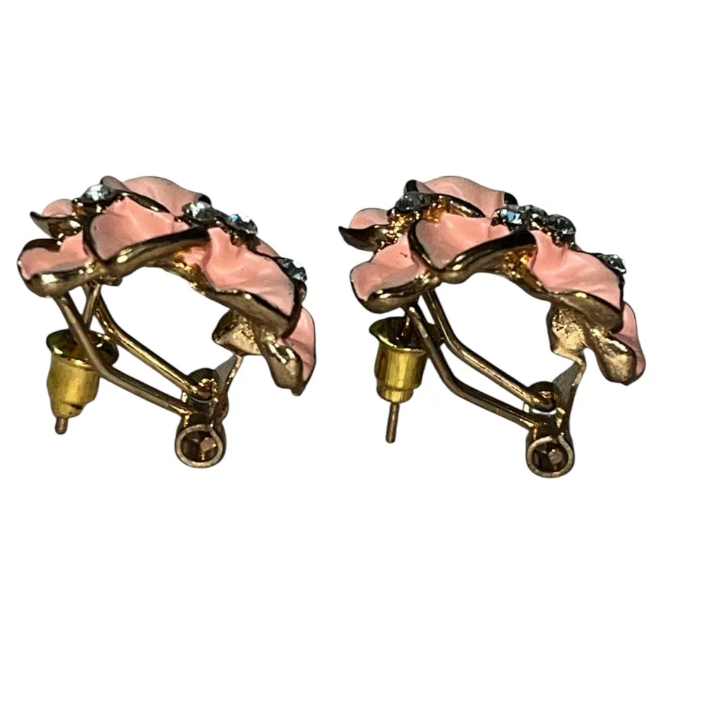 Navachi 18k Gold Plated Earrings Pink - Image 4