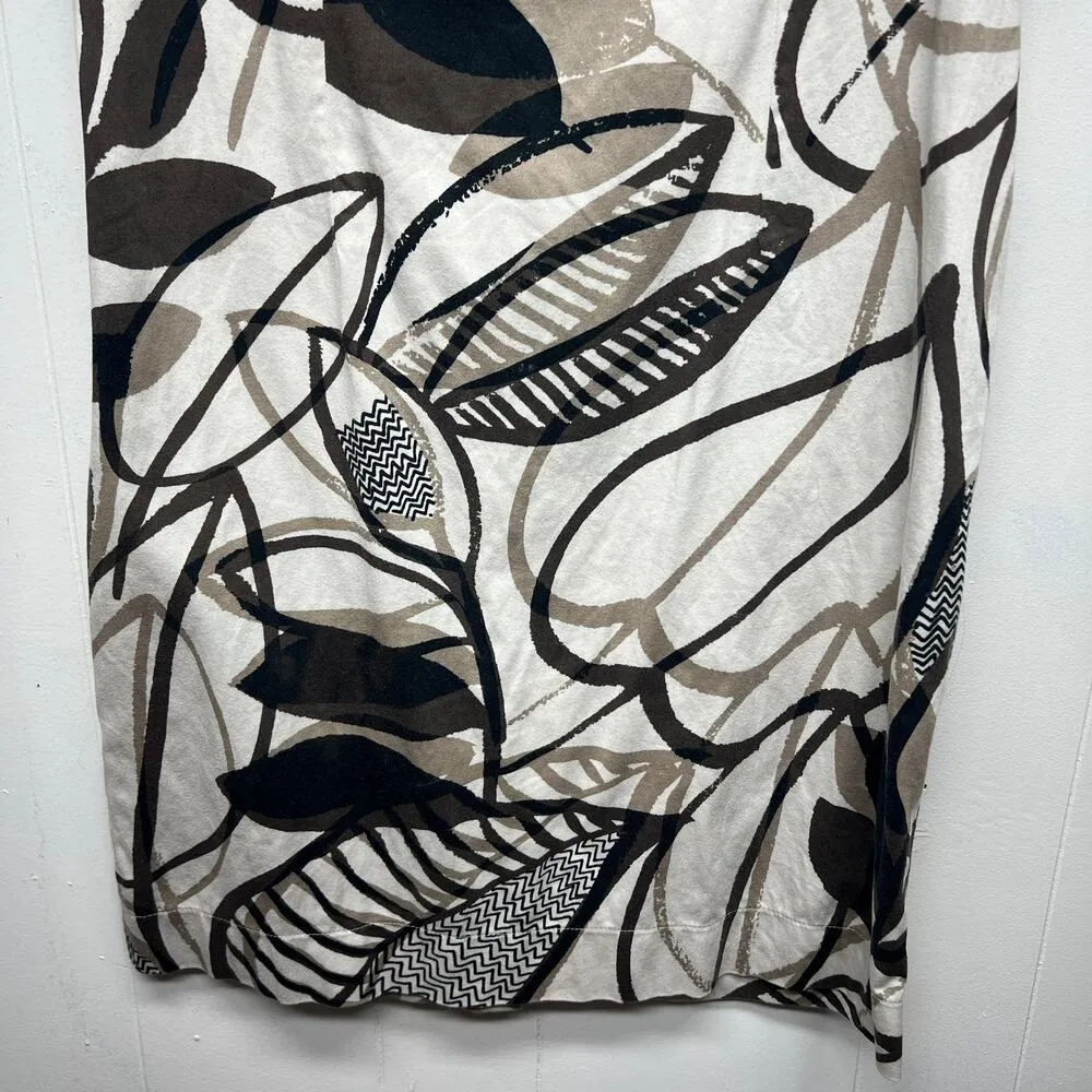 Giorgio Valenti Womens Dress Medium Midi Cotton Stretch Party Cocktail Old Money Brown - Image 5