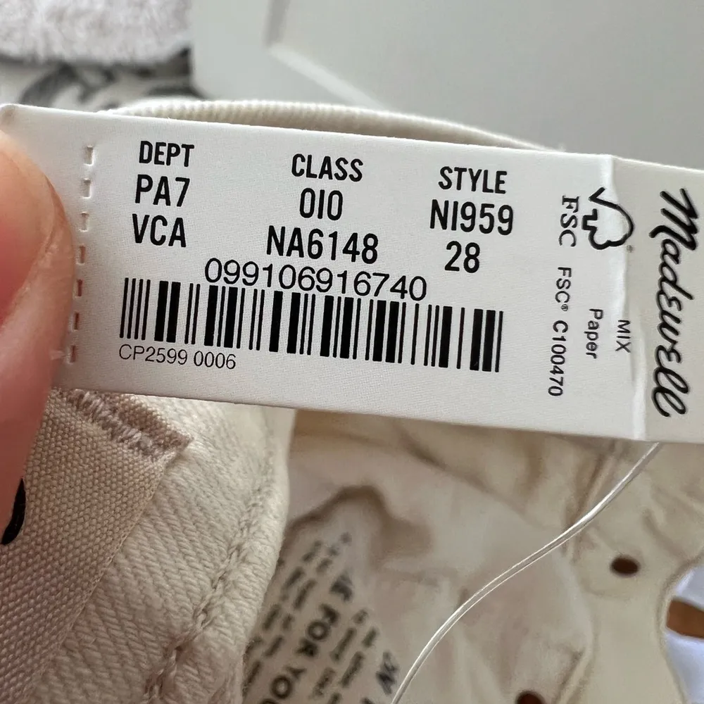 The Perfect Vintage Flare Crop in Vintage Canvas Size 28 NWT - Image 12