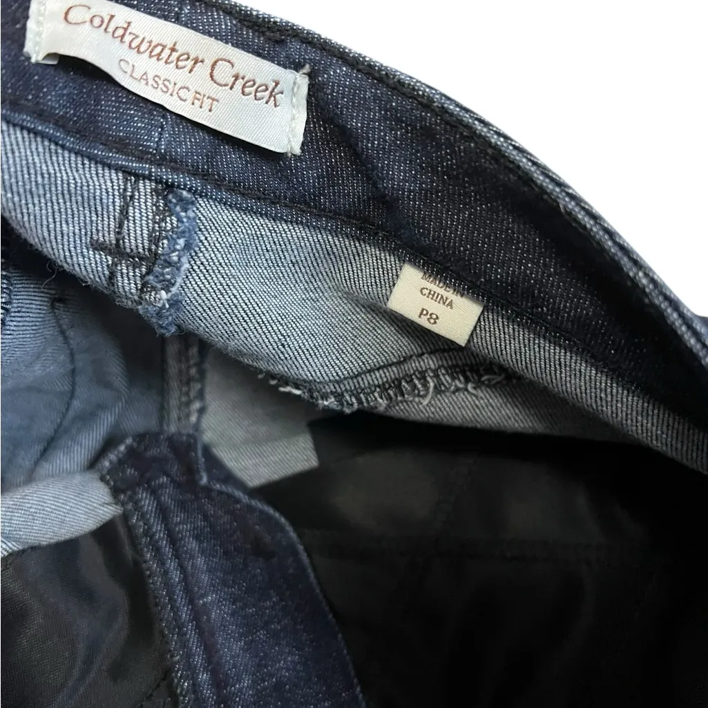 Coldwater Creek Dark Blue Flare Jeans - Image 2