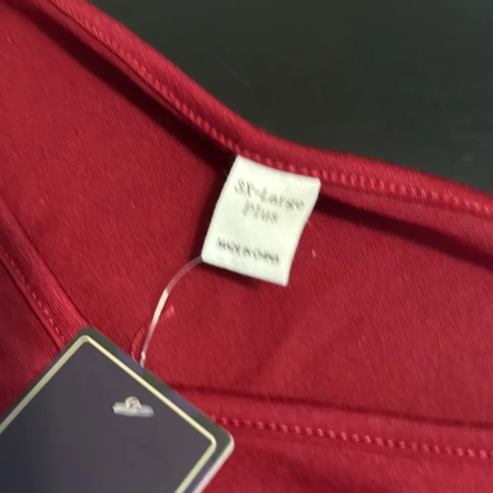 Mulumia Red Sleeveless Romper with Tassels NWT Size 3X - Image 3