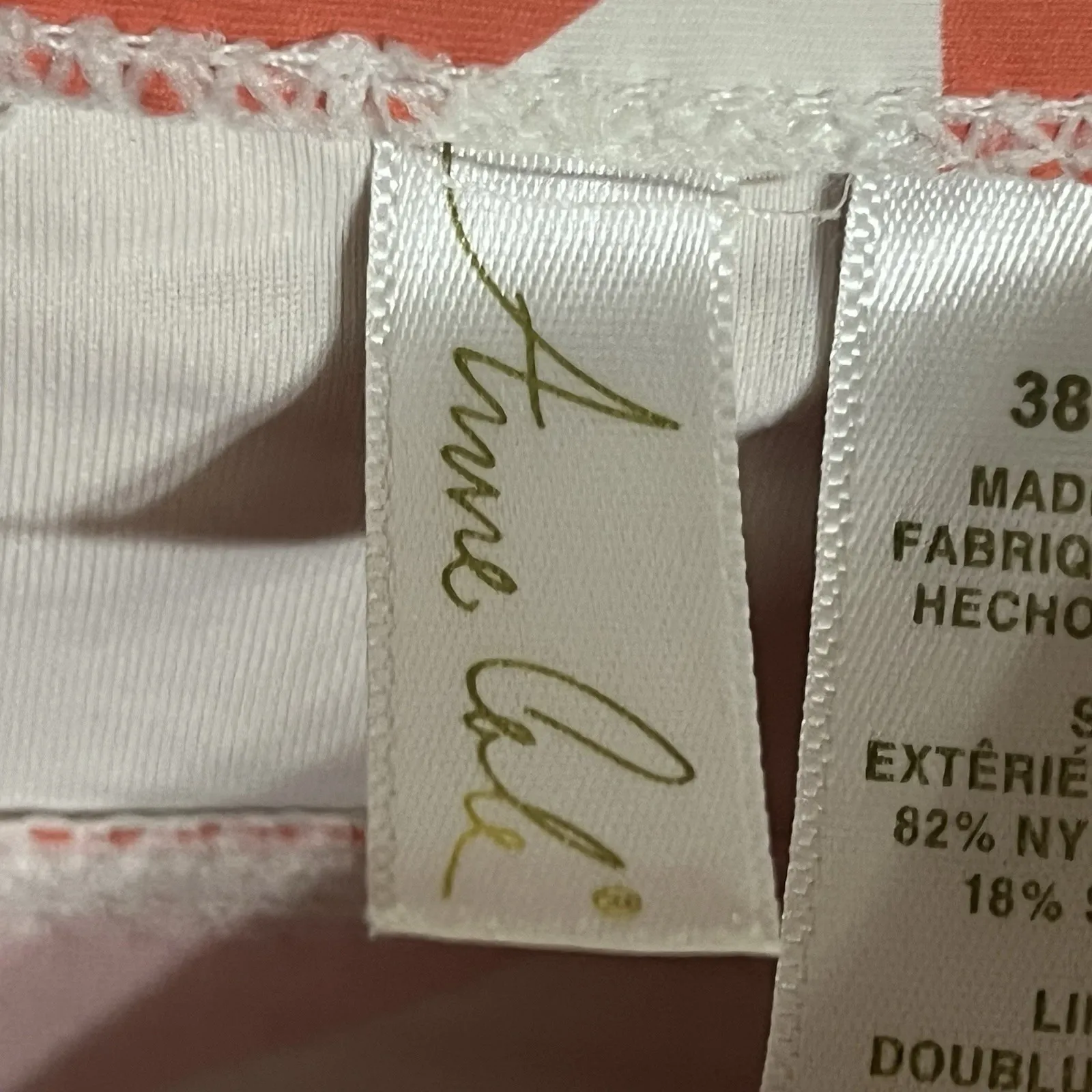 Anne Cole Twist Underwire Tankini Top Women's Floral Swimsuit Size 38DD / 40D - Image 2