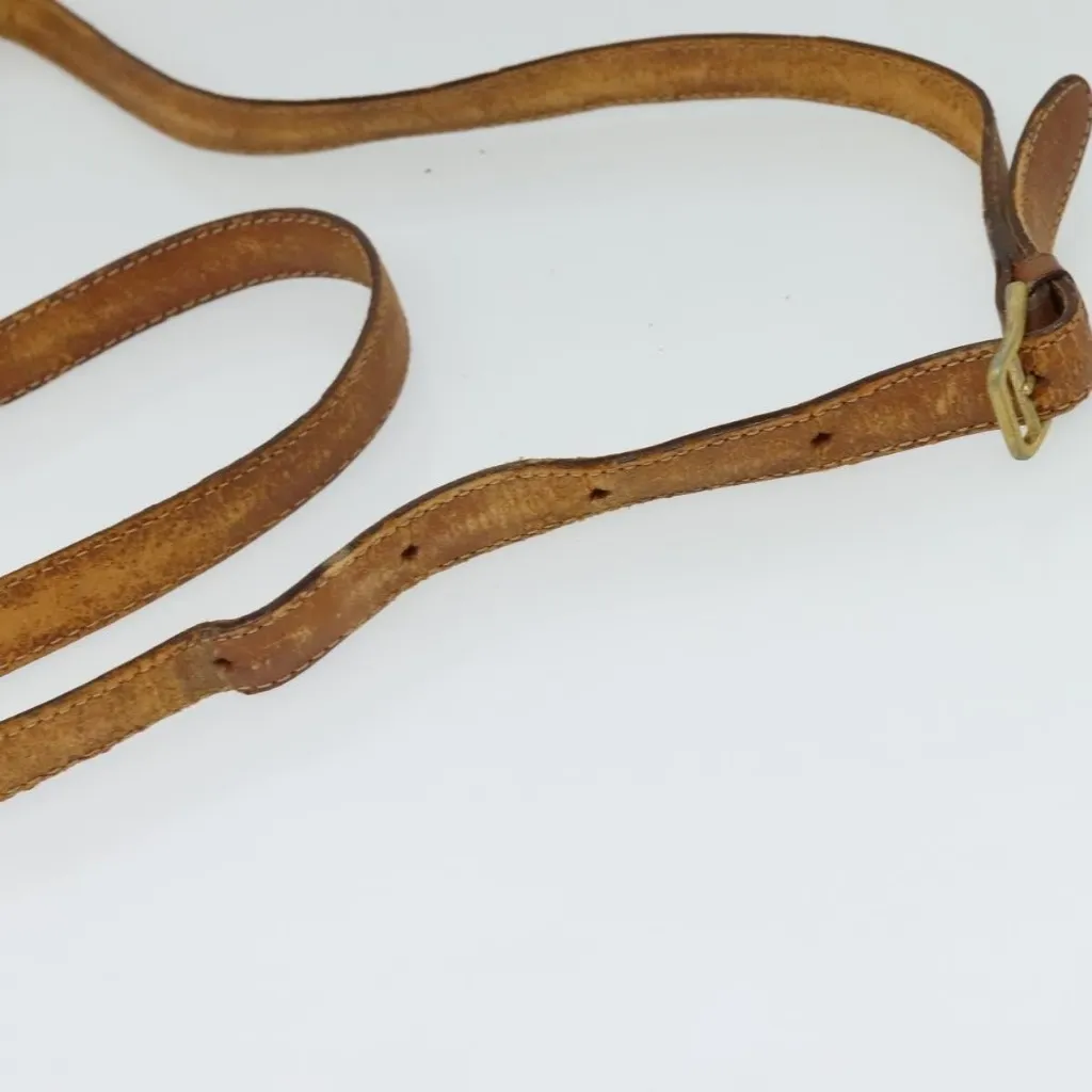 CELINE Macadam Canvas Shoulder Bag PVC Leather Brown Authentic - Image 15