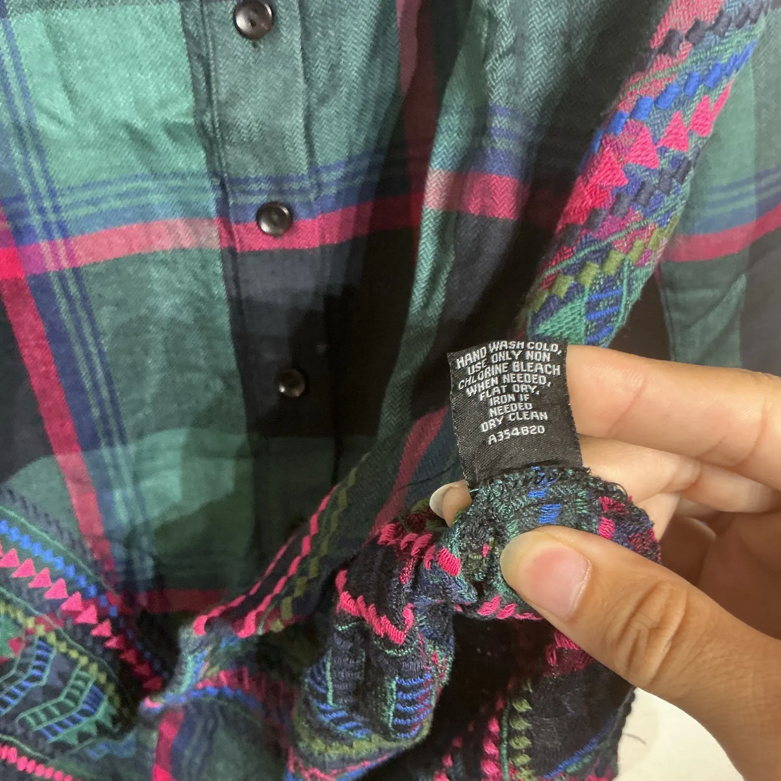 Tolani Collection Harlow Forest Green Plaid Blouse Sz XXS NWT - Image 6