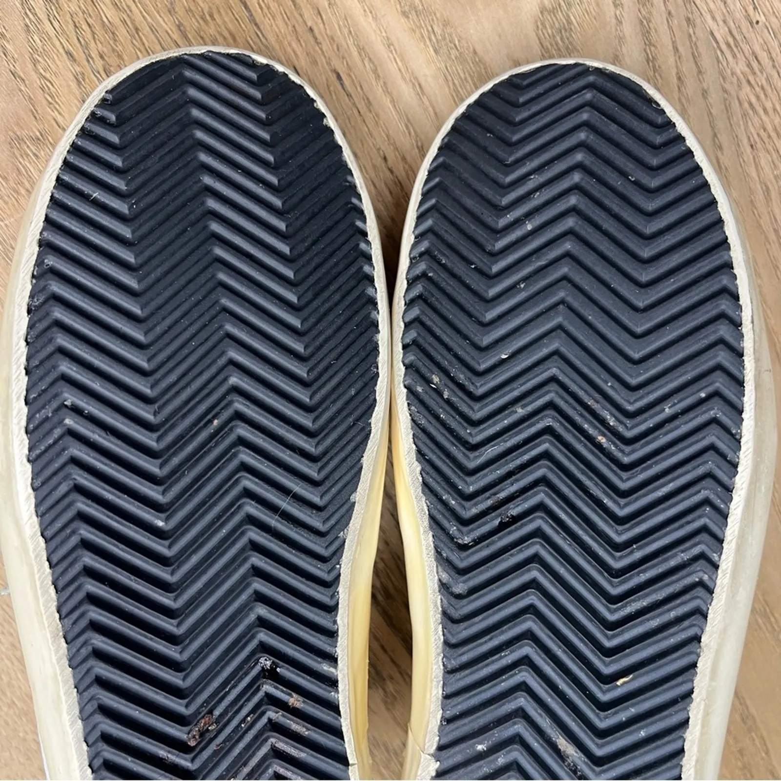 Golden Goose Superstar Smock White Distressed Leather Lace Up Sneakers Size 36/6 - Image 12