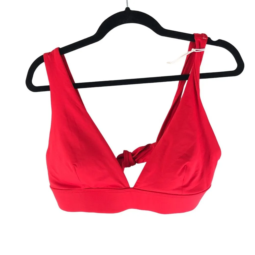 Everlane Womens The Triangle Bikini Top Bright Red L - Image 3