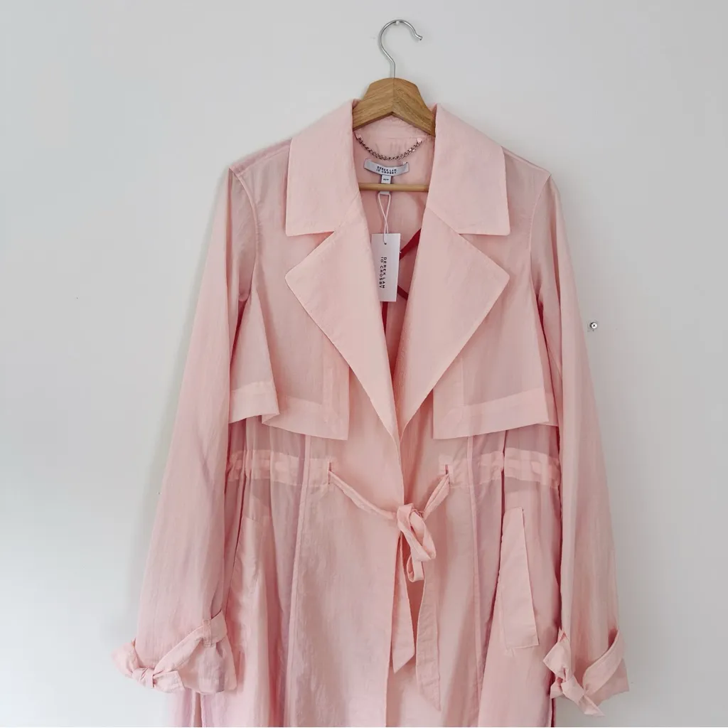 NEW Derek Lam 10 Crosby Lexis Trench Coat Pink Dogwood Size XS - Image 2
